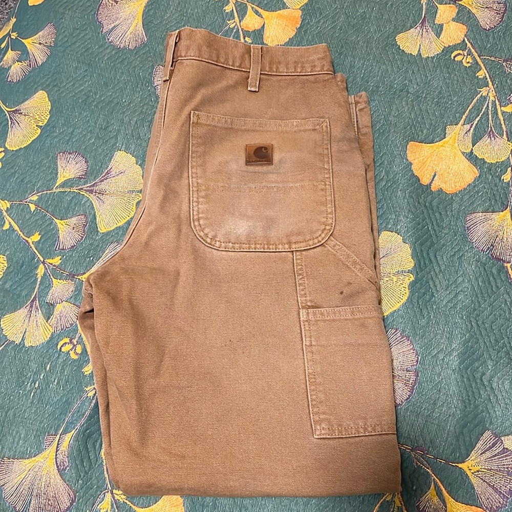 Men’s fleece lined Carhartt work pants